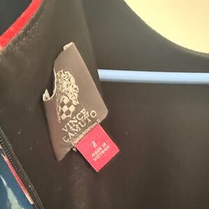 Vince Camuto Black and Red Dress